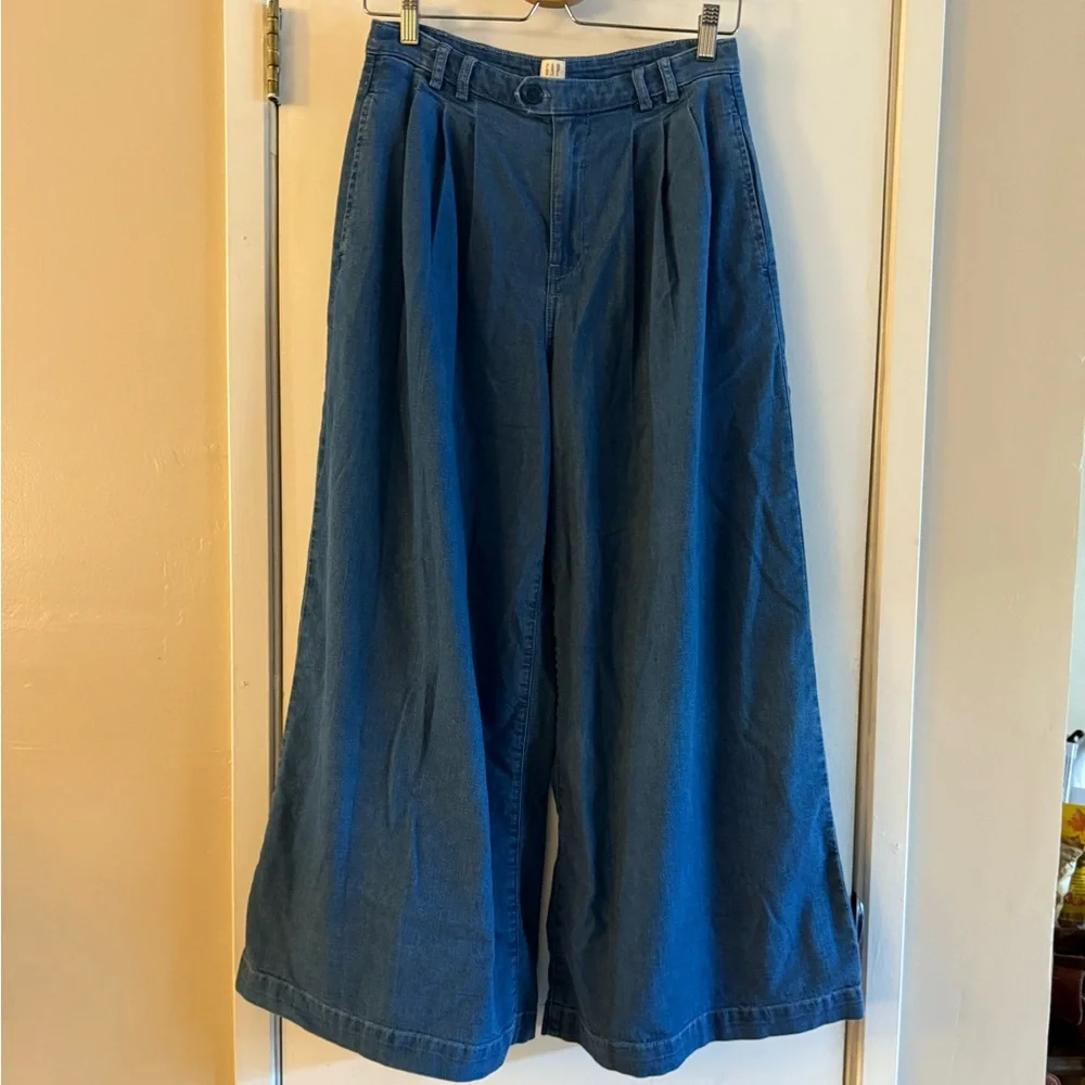 Gap × Doen High Rise Wide Leg Denim Jeans - Picture 2 of 4